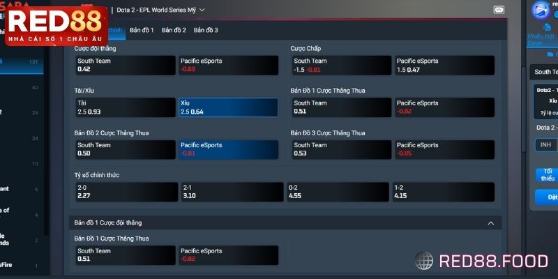 Esports RED88 - Cược Hấp Dẫn, Nhận Ngay Thưởng Về Tay Ngay 3 Các kèo cược cơ bản xuất hiện trong chuyên mục Esports RED88